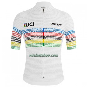 Wielershirt 2023 UCI World Champion Road 100 - Veelkleurig Wit